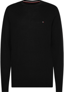 Core Cotton Silk C Neck - Flag Black